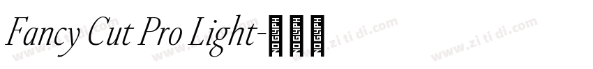 Fancy Cut Pro Light字体转换 Fancy Cut Pro Light字体转换